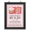 8.5x11 Slide In Frame - 1 inch Black Mitred Profile Double Sided