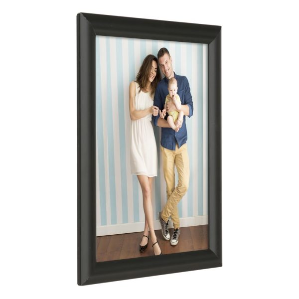 8.5x11 Snap Poster Frame - 1 inch Black Profile Mitered Corner