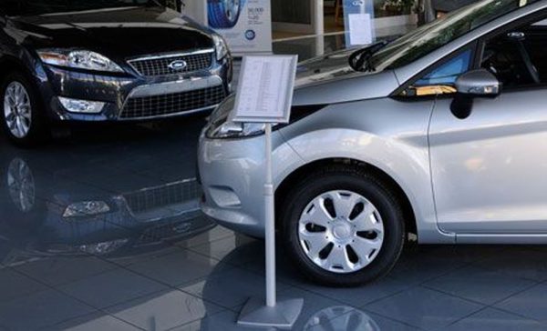 Flexible Menu Board holding the details of a car in a dealership