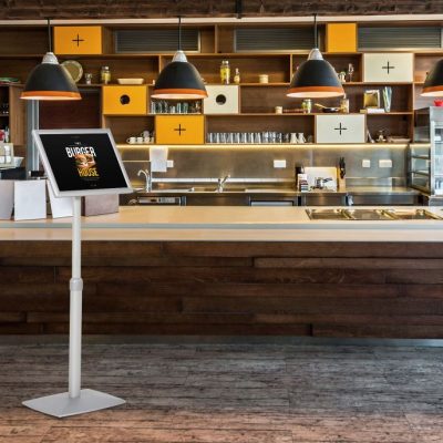 Flexible Floor Standing Menu Sign in a cafe