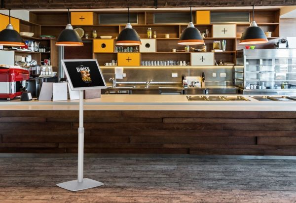 Flexible Floor Standing Menu Sign in a cafe