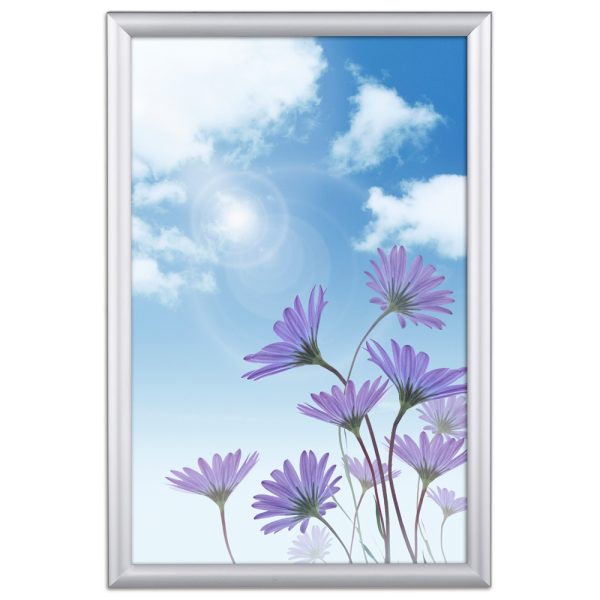 Window Frame 20 X 30 Poster Size 1 Silver Color Profile, Mitered Corner