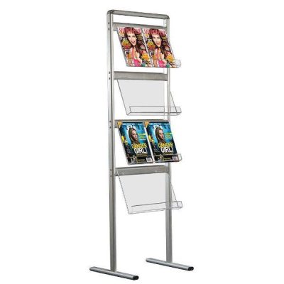 Brochure Set Standing Single Sided 4 x 2 * (8 1/2" x 11") Capacity