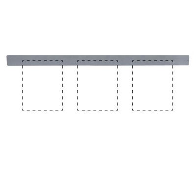 Clip Board Wall Unit Grey, For 3 x (8.5