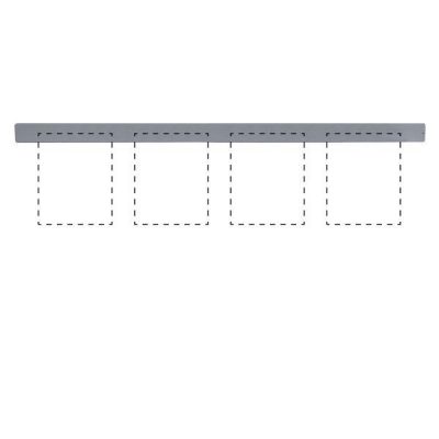 Clip Board Wall Unit Grey, For 4 x (8.5