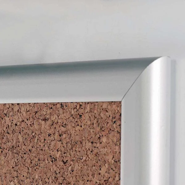 Cork Bulletin Board 16"w x 22"h Silver Aluminum Frame Cork Bulletin Board 16"w x 22"h Silver Aluminum Frame