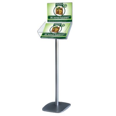 Decorative Brochure Stand Plus 8-1/2" x 11" Paper Area, Landscape