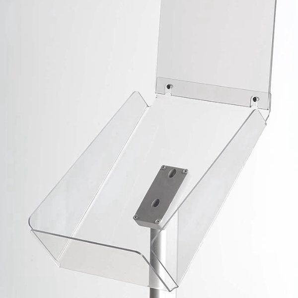 Decorative Brochure Stand Plus 8-1/2"x11" Paper Area, Portrait