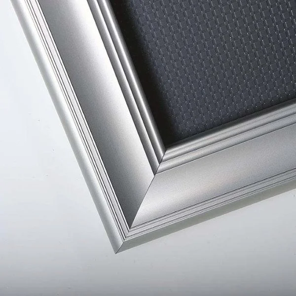 Fancy Frame 22'' X 28'' Poster Size 1.58" Silver Color Profile, Mitred Corner