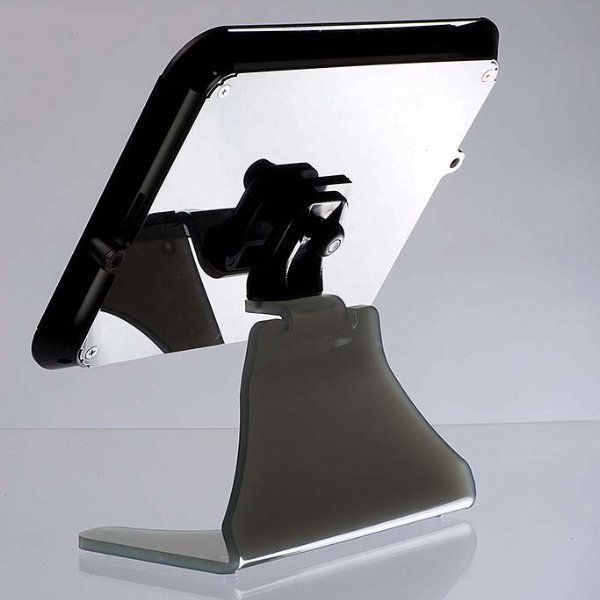 iPad Desktop Kiosk Black, Acrylic Top Cover for iPad, iPad 2 & iPad 3