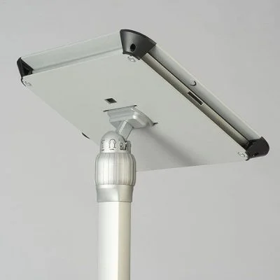 iPad Stand Extendable Kiosk Silver Aluminum Cover iPad2 iPad3