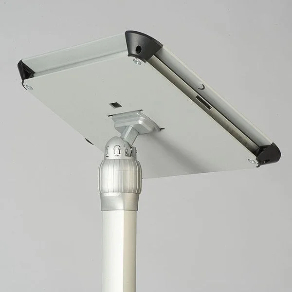 iPad Stand Extendable Kiosk Silver Aluminum Cover iPad2 iPad3
