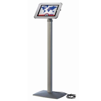 iPad Stand Fixed Height with White Aluminum Top Cover, iPad 2, 3, 4