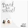 Magnetic Glass Board White, 13.78" x 13.78" With Pen & 4 Magnetic Pins