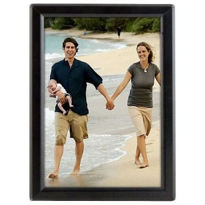 Opti Frame 5" x 7" 0.55" Black Mitered Profile, Without Back Support