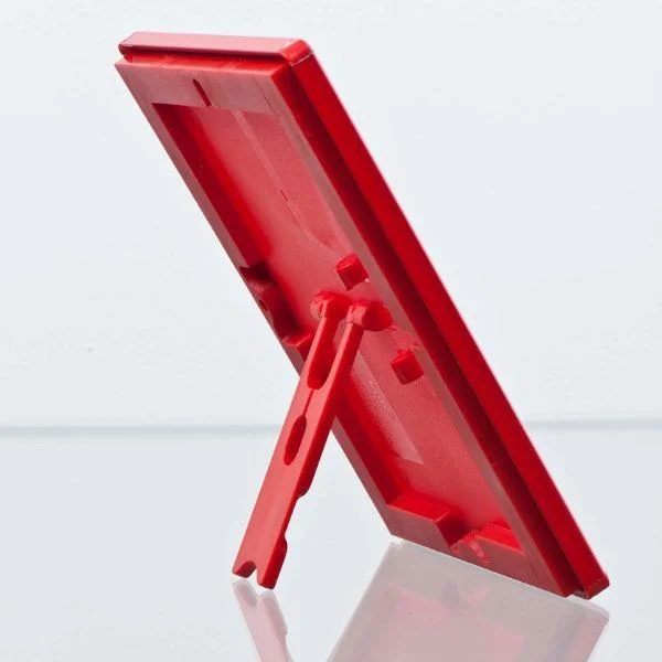 Opti Frame 5" x 7" 0.55" Red Mitered Profile, With Back Support Opti Frame 5" x 7" 0.55" Red Mitered Profile, With Back Support