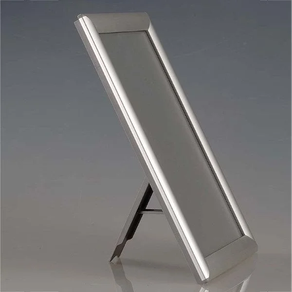 Opti Frame 8.5" x 11" 1" Silver Mitred Profile With Back Support