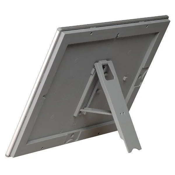 Opti Frame 8.5" x 11" 1" Silver Mitred Profile With Back Support