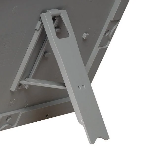 Opti Frame 8.5" x 11" 1" Silver Mitred Profile With Back Support