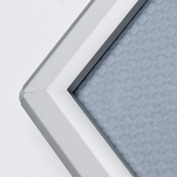Opti Frame 8" x 10" 0.55" Silver Mitered Profile, Without Back Support