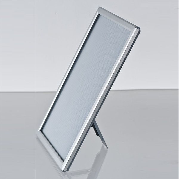 Opti Frame 8" x 10" 0,55" Silver Mitred Profile With Back Support