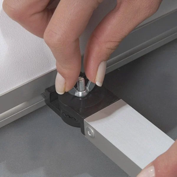 Quick Banner 39 4/10" x 78 3/4" Silver Anodized Aluminum Quick Banner 39 4/10" x 78 3/4" Silver Anodized Aluminum