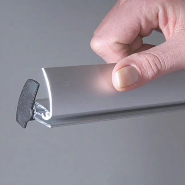 Quick Banner 39 4/10" x 78 3/4" Silver Anodized Aluminum Quick Banner 39 4/10" x 78 3/4" Silver Anodized Aluminum