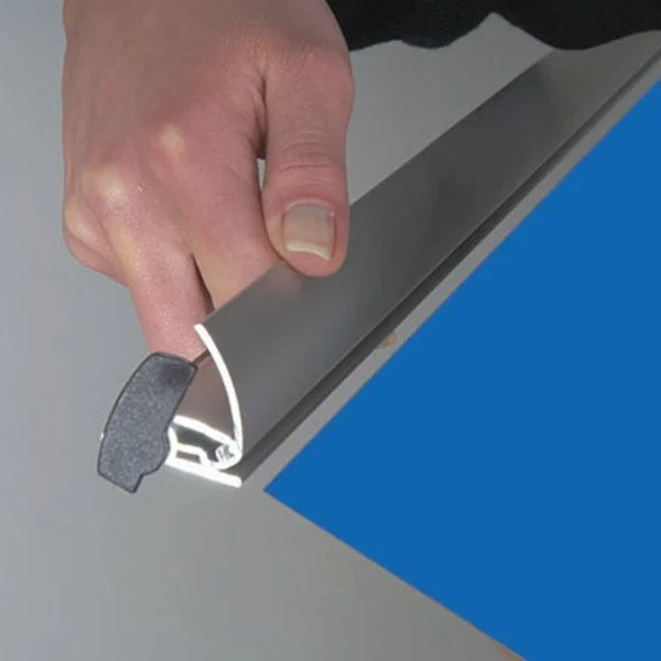 Quick Banner 39 4/10" x 78 3/4" Silver Anodized Aluminum Quick Banner 39 4/10" x 78 3/4" Silver Anodized Aluminum