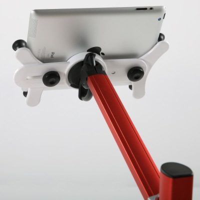 Red Floor Tablet Stand for iPad 2, 3, 4. 360 Degree Rotatable