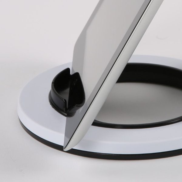 Tablet Stand Fit for iPad & Tablet PC, White Soft Silicon Feet