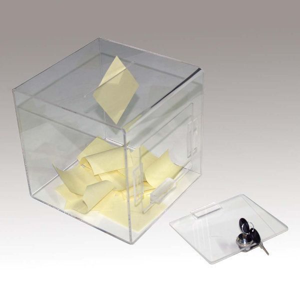 Tumble Box 8"w x 8"h x 8"d Clear