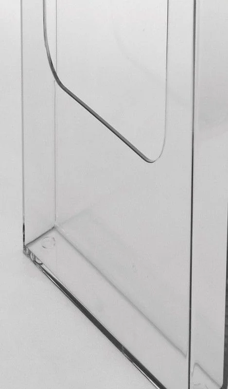 Wall Mount Brochure Holder 4"w x 6"h 2 Pocket, Wall Mount