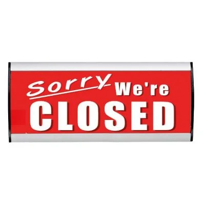 Wall Sign 5"w x 3"h Flat Cap Silver