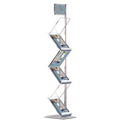 Zig-Zag Lite 6 x (8.5" x 11") Single Pole Stand With Header