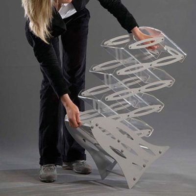 Zig-Zag Rack Acrylic Stand without Bag 3 x 8.5