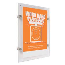 Wall Mount Clear Acrylic Frame