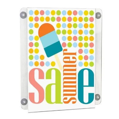 11"w x 14"h Acrylic Clear Sign Holder Portrait For Window