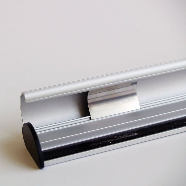18" Poster Snap & Hanger Set 1.02 inch Silver Aluminum Profile