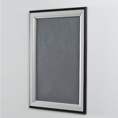 24x36 Double Color Snap Poster Frame - 1.58 inch Black-Silver Profile