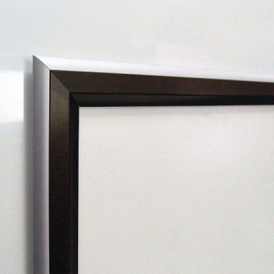 24x36 Double Color Snap Poster Frame - 1.58 inch Black-Silver Profile