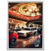 36x48 Snap Poster Frame - 1.77 inch Silver Mitred Profile