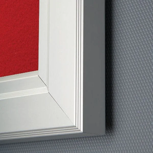 4x(8.5" x 11") Red Felt Enclosed Bulletin Board Outdoor Use
