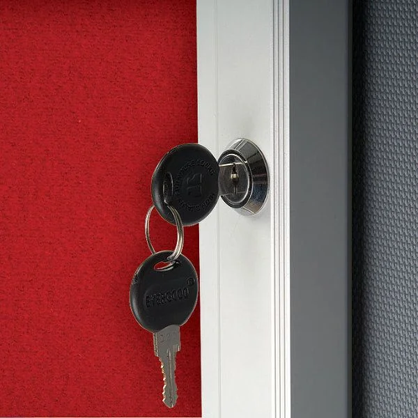 4x(8.5" x 11") Red Felt Enclosed Bulletin Board Outdoor Use