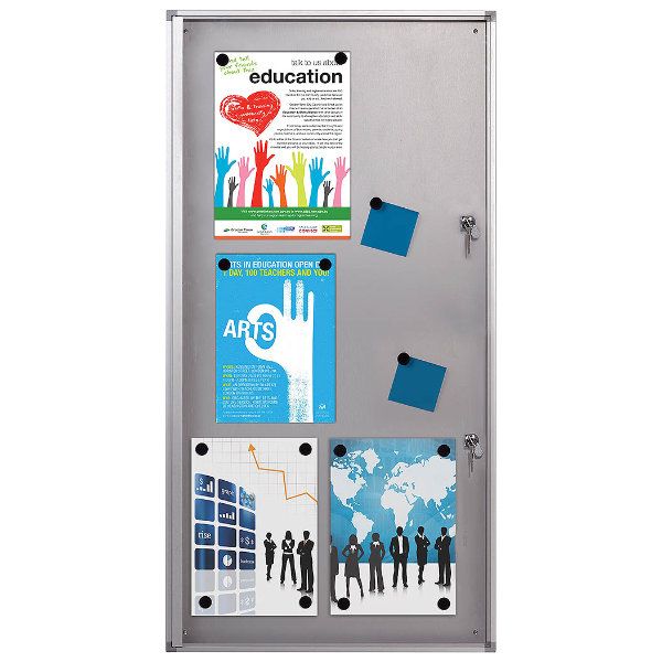 M&T Displays Metal Eco Info Board, Black 24x36 Inches Slide-In Poster Sign  Holder 1 Tier Double Sided Floor Standing Pedestal Advertising Display with  Backing and Anti-Glare Lens 