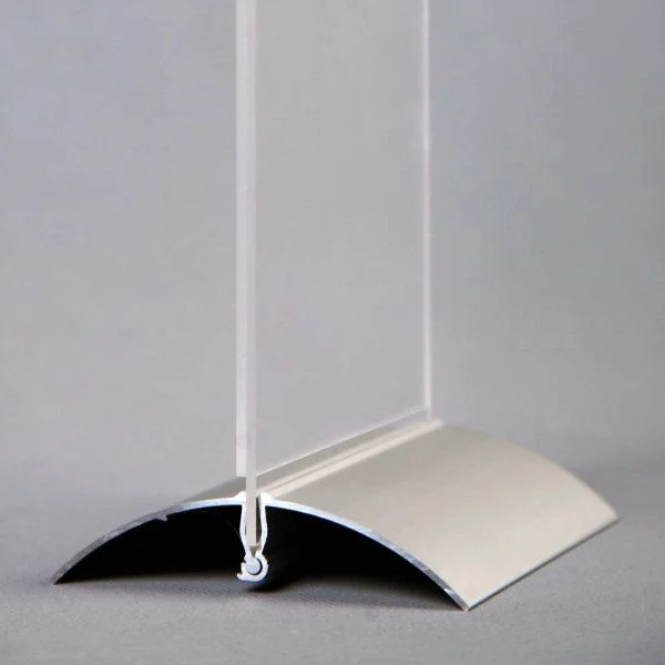 8.5"w x 11"h Swing Wing Sign Holder Portrait - Base & Clear Acrylic 8.5"w x 11"h Swing Wing Sign Holder Portrait - Base & Clear Acrylic