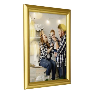 8.5x11 Snap Poster Frame - 1 inch Golden Look Profile Mitered Corner
