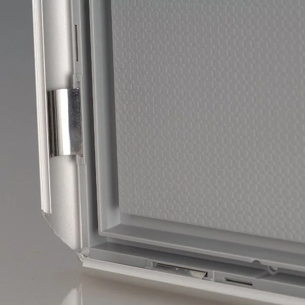 Opti Frame 8.5" x 11" 1" Silver Mitered Profile, Without Back Support Opti Frame 8.5" x 11" 1" Silver Mitered Profile, Without Back Support