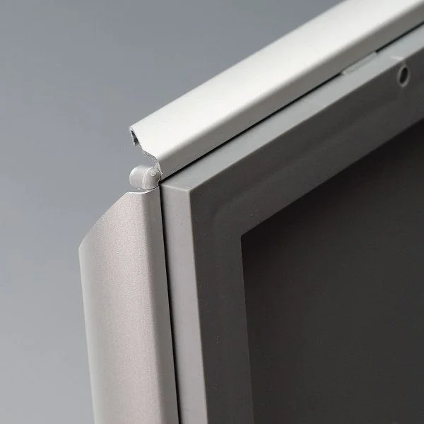 Opti Frame 8.5" x 11" 1" Silver Mitered Profile, Without Back Support Opti Frame 8.5" x 11" 1" Silver Mitered Profile, Without Back Support