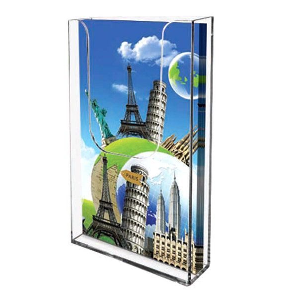 Wall Mount Brochure Holder  4"w x 6"h Brochure Dimension