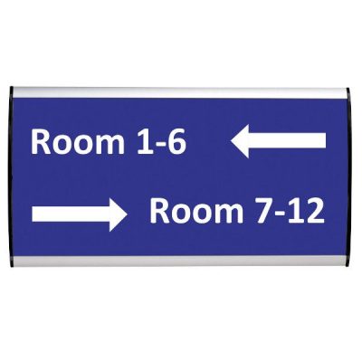 Wall Sign 9"w x 5-7/8"h Arc Cap Silver